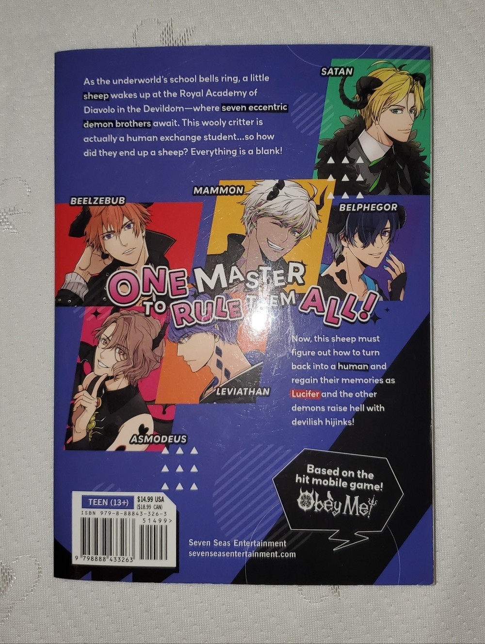 Obey Me! The Comic Volume 1 by Subaru Nitou / NTT Solmare Manga Paperback Book - Picture 5 of 12